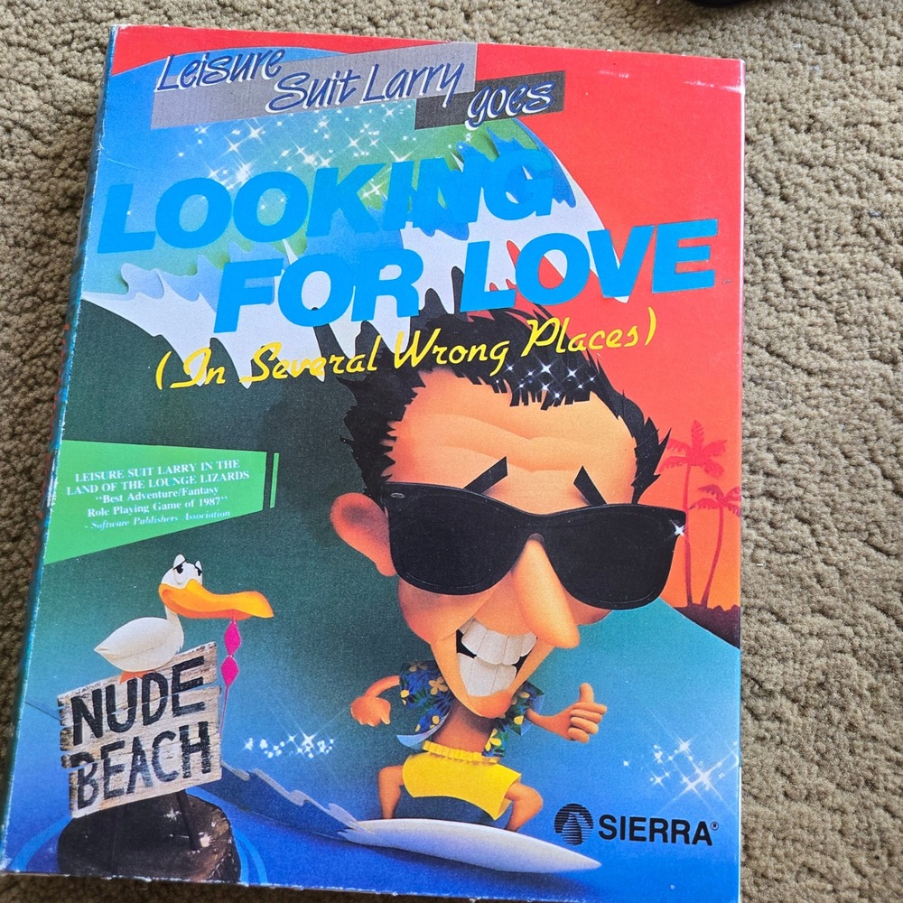 Leisure Suit Larry Goes Looking for Love Sierra MS-DOS 3.5 Floppy Big Box Game